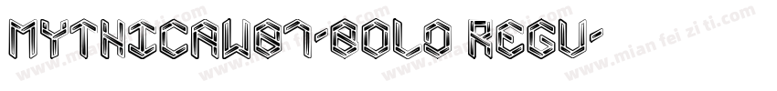 MythicaW01-Bold Regu字体转换